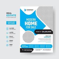 Professional real estate flyer template design vector