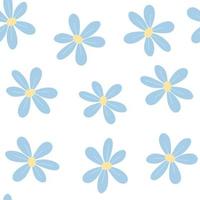 Light blue flower seamless patterns. Vector design for paper, cover, wallpaper, fabric, textile, and other project.