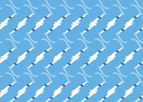 Vector texture background, seamless pattern. Hand drawn, blue, white colors.