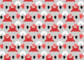Vector texture background, seamless pattern. Hand drawn, grey, red, black, white colors.