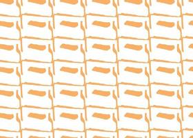 Vector texture background, seamless pattern. Hand drawn, orange, white colors.