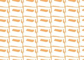 Vector texture background, seamless pattern. Hand drawn, orange, white colors.