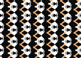 Vector texture background, seamless pattern. Hand drawn, black, orange, grey, white colors.