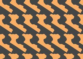 Vector texture background, seamless pattern. Hand drawn, black, orange colors.