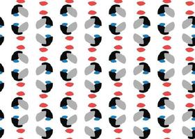 Vector texture background, seamless pattern. Hand drawn, grey, black, red, blue, white colors.