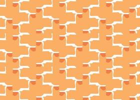 Vector texture background, seamless pattern. Hand drawn, orange, white colors.
