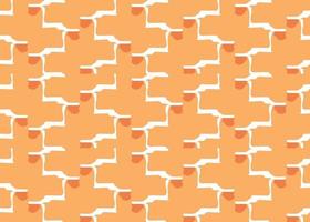 Vector texture background, seamless pattern. Hand drawn, orange, white colors.