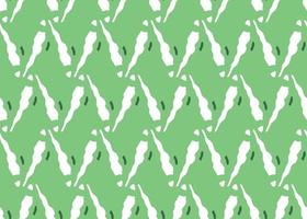 Vector texture background, seamless pattern. Hand drawn, green, white colors.