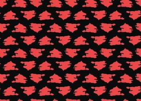 Vector texture background, seamless pattern. Hand drawn, red, black colors.