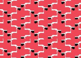Vector texture background, seamless pattern. Hand drawn, red, black, white colors.