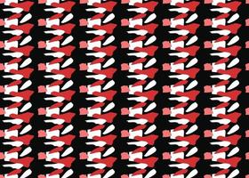 Vector texture background, seamless pattern. Hand drawn, red, black, white colors.