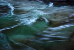 Water rapid long-exposure photo