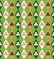 Abstract. Saint Patrick Day pattern seamless background. Design with shamrock for pillow, print, fashion, clothing, fabric, gift wrap, face mask. Vector. vector