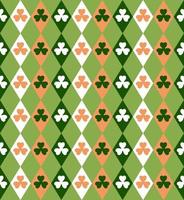 Abstract. Saint Patrick Day pattern seamless background. Design with shamrock for pillow, print, fashion, clothing, fabric, gift wrap, face mask. Vector. vector