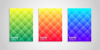 Minimal Cover Template Set With Gradient Background vector