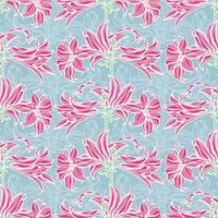 Vector seamless pattern with flowers.