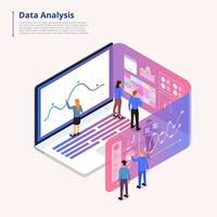 Data analytics tools vector