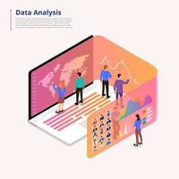 Data analytics tools vector