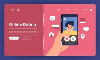 Online Dating App on Mobile Phone