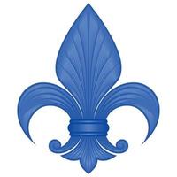 Vector design of the liz flower, representation of the lily flower, symbol used in medieval heraldry.