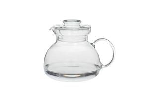 Glass pitcher isolated on a white background photo