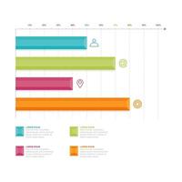 Bar Chart Graph Diagram Statistical Business Infographic Element Template vector