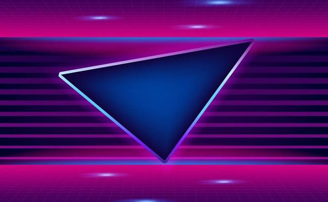 Retro vintage 80s gradient neon color background