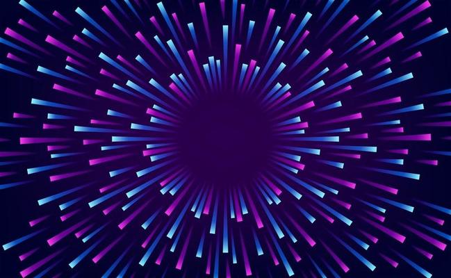 cyan and magenta neon burst background