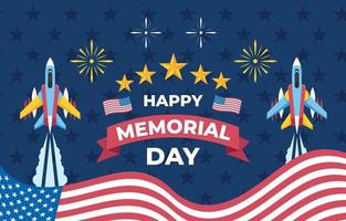 Happy Memorial Day Background vector