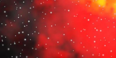 Dark Pink, Yellow vector layout with bright stars.