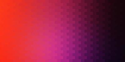 textura de vector rosa claro, rojo en estilo rectangular.