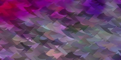 Light Purple, Pink vector pattern with polygonal style with cubes.