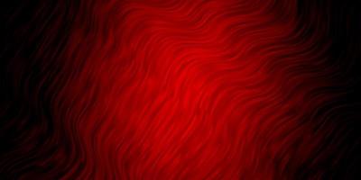 Dark Red vector texture with wry lines.