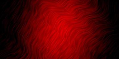 Dark Red vector texture with wry lines.