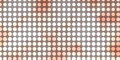 Light Red vector texture with circles.