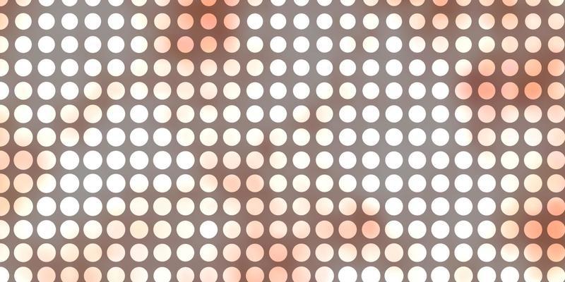 Light Red vector texture with circles.