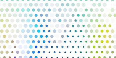 Light blue, yellow vector layout with circle shapes.