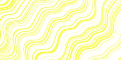 Light Yellow vector background with curves.