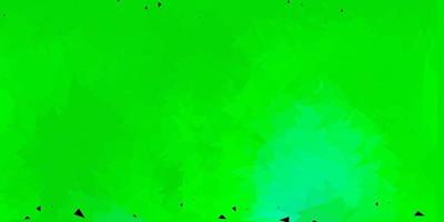 Fondo de pantalla de polígono degradado vectorial verde oscuro. vector