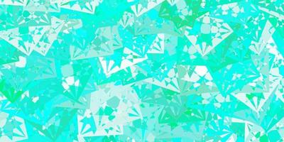 Light Green vector backdrop with triangles, lines.