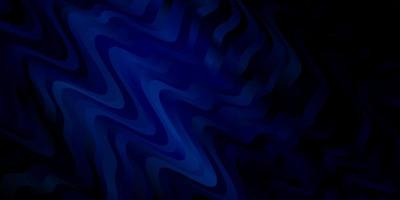 Dark BLUE vector background with wry lines.