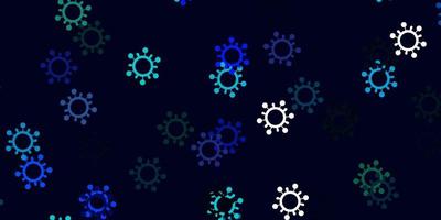 Light blue vector texture with disease symbols.