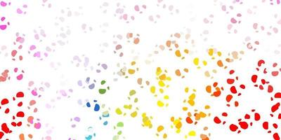 Light multicolor vector template with abstract forms.