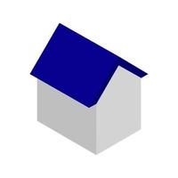 Isometric House On White Background vector