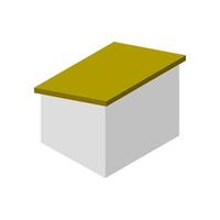 Isometric House On White Background vector