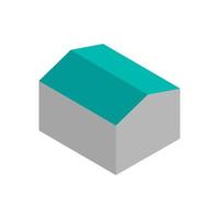 Isometric House On White Background vector