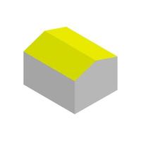 Isometric House On White Background vector