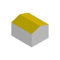 Isometric House On White Background vector