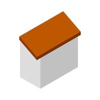 Isometric House On White Background vector