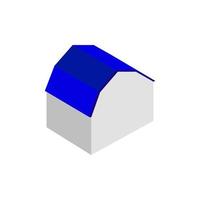 Isometric House On White Background vector